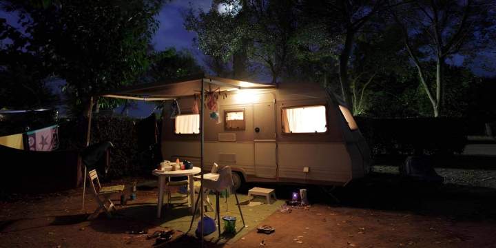 Caravan and camper van break Morsang-sur-Seine